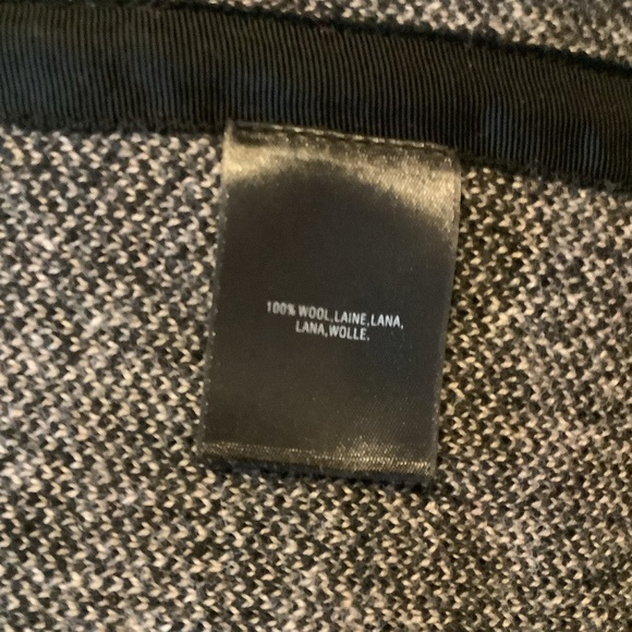 Anthropologie Field Flower Black Wool Hooded Cardigan Sweater, Size 2X. - Picture 14 of 16